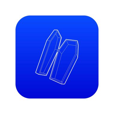 Tabut simgesi mavi vektörü