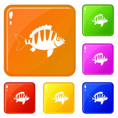 Tünek simgeleri vektör rengini ayarla