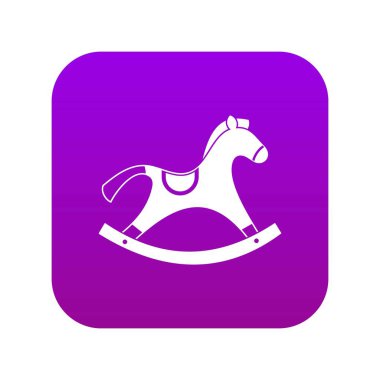 Sallanan at simgesi dijital mor