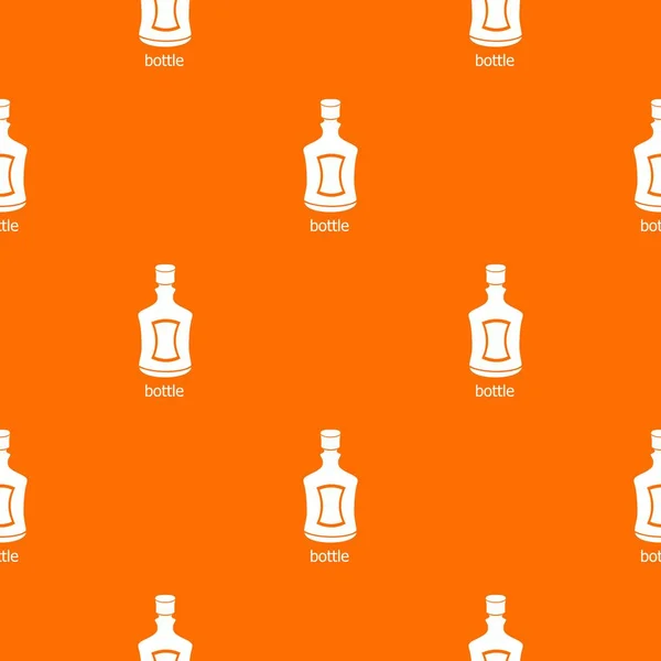 Alcohol bottle pattern vector orange — Stock Vector