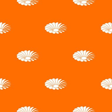 Çiçek desenli turuncu