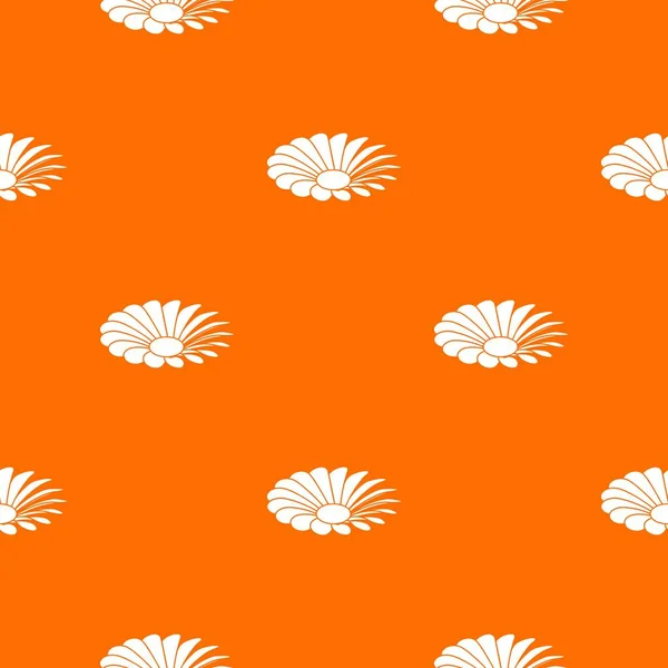 Amor flor padrão vetor laranja — Vetor de Stock