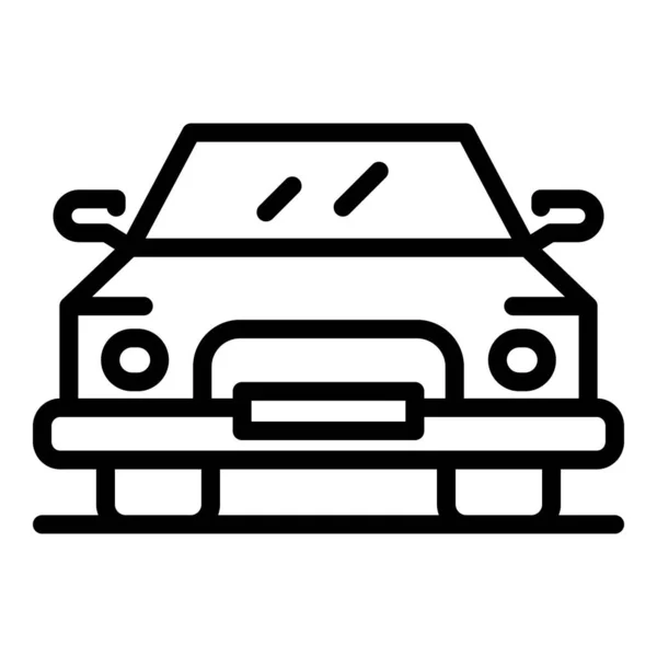 Εικονίδιο αυτοκινήτου πόλης, στυλ περίγραμμα — Διανυσματικό Αρχείο