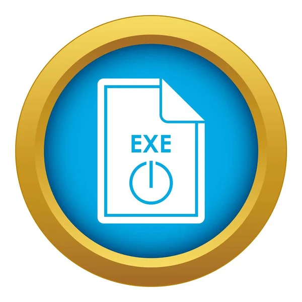 Arquivo Ícone EXE vetor azul isolado —  Vetores de Stock