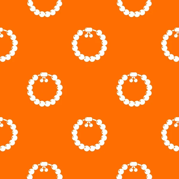 Charmante edelsteen armband patroon vector oranje — Stockvector