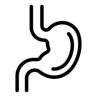 Sağlıklı mide simgesi, taslak biçimi