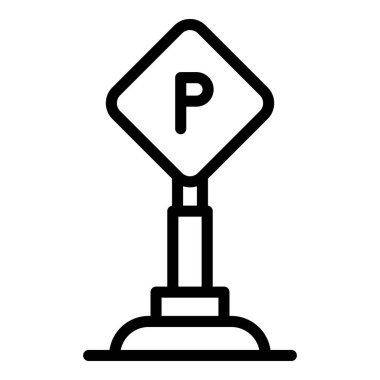 Otopark sütunu simgesi, özet biçimi