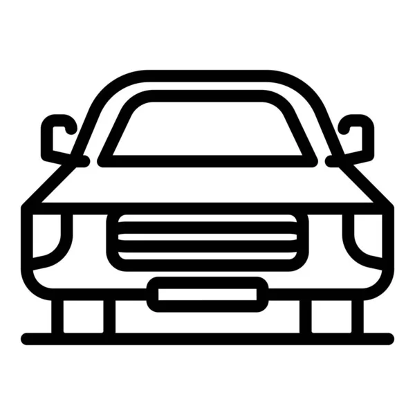 Иконка ретро-автомобиля, очертания стиля — стоковый вектор