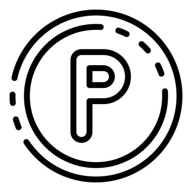 Otopark tabelası yol simgesi, özet biçimi