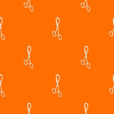 Cerrahi kırpıcı desenli turuncu vektör