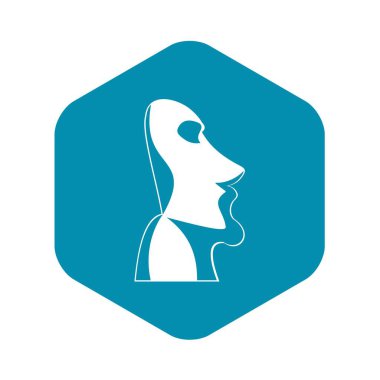 Paskalya Adası simgesi, basit tarzı