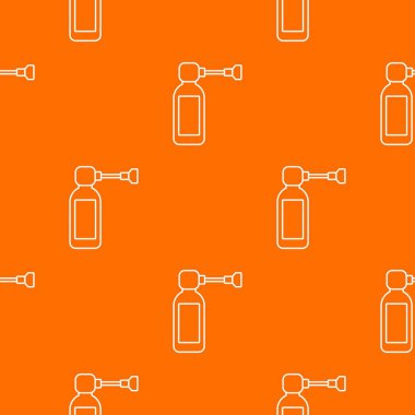 Astım deseni turuncu vektörü