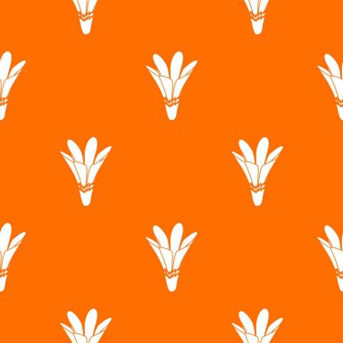 Doğa çiçek desenli turuncu vektör
