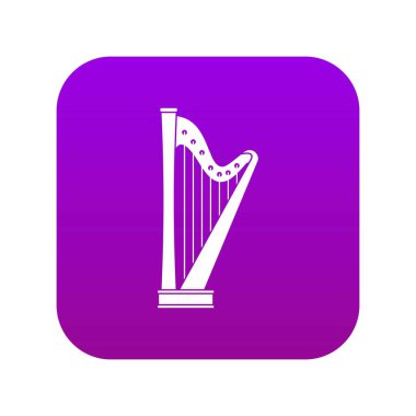 Harp simgesi dijital mor