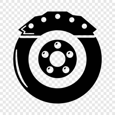 Fren pabucu simgesi, basit siyah stil