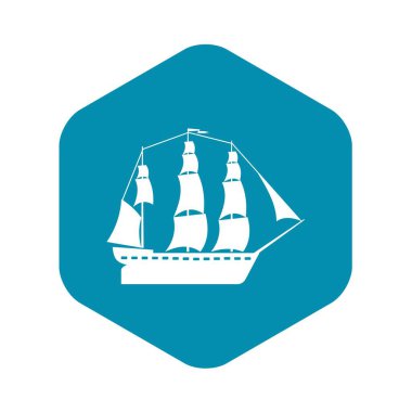 Yelkenli simgesi, basit tarzı