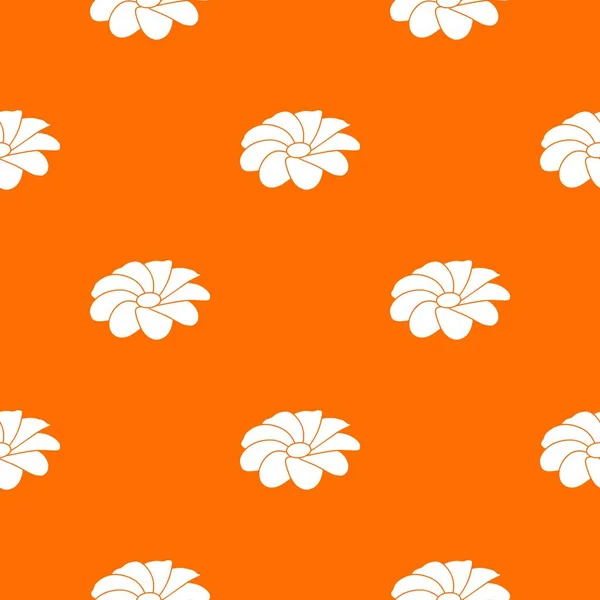 Φωτεινό μοτίβο λουλούδι διάνυσμα πορτοκαλί — Διανυσματικό Αρχείο
