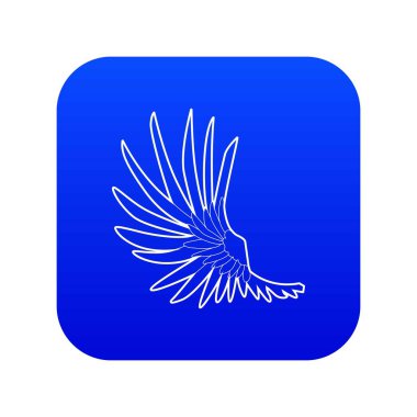 Geniş kanat mavi vektörü