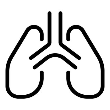 İnsan akciğeri simgesi, taslak biçimi