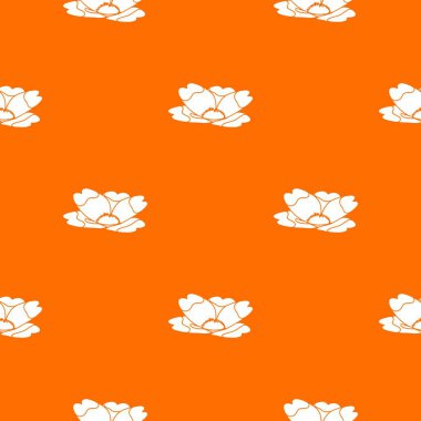 Yaz çiçeği desenli turuncu