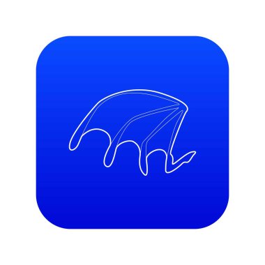 Yarasa kanadı mavi vektörü