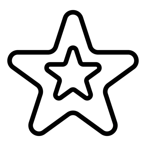 Estrella icono de devolución de dinero en efectivo, estilo de esquema — Archivo Imágenes Vectoriales
