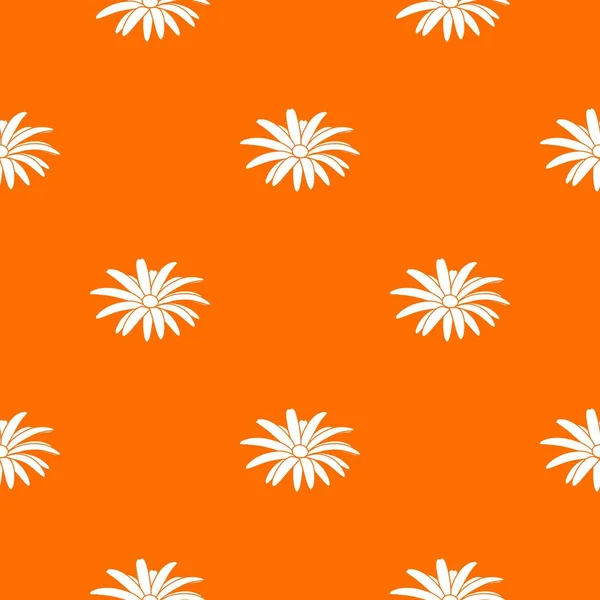 Camomile bloem patroon vector oranje — Stockvector