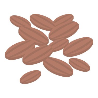 Havuç tohumu simgesi, izometrik biçim