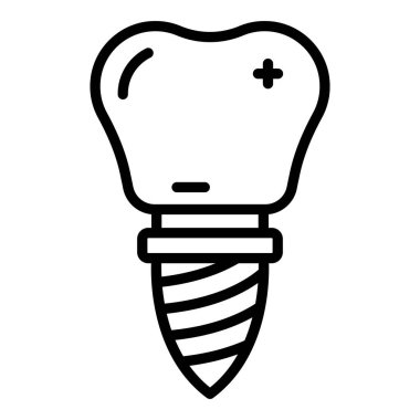 Diş protezi simgesi, dış hat biçimi