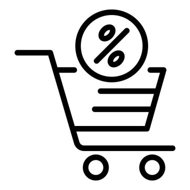 Dükkan arabası simgesi, taslak biçimi