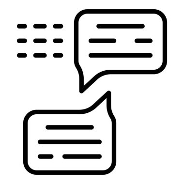 Metin simgesi, özet biçimi ile sohbet balonu