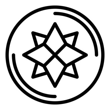 Kristal küre simgesi, anahat stili