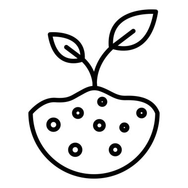 Bereketli toprak ikonunda filizlenme, dış hat tarzı