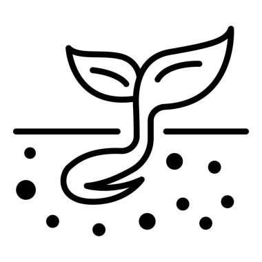 Filizlenmiş tohum simgesi, özet biçimi