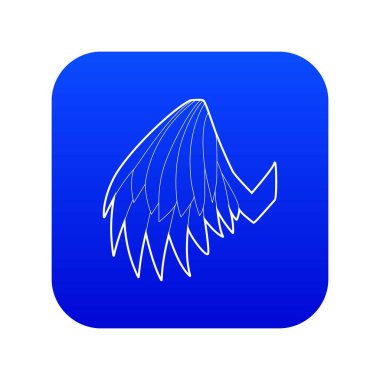 Meleklerin kanat simgesi mavi vektör