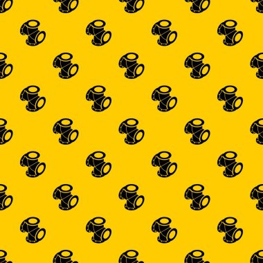 Çapraz boru su desen vektörü