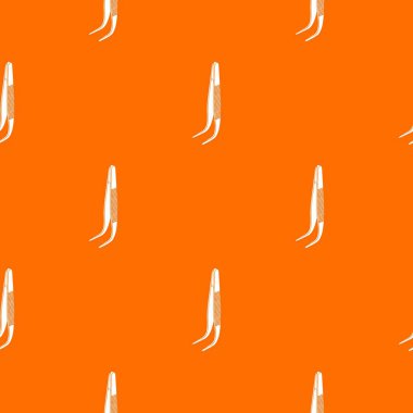 Tıbbi forseps desen turuncu vektörü