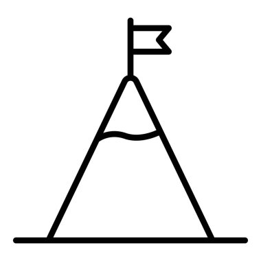 Spor çadırı simgesi, taslak biçimi