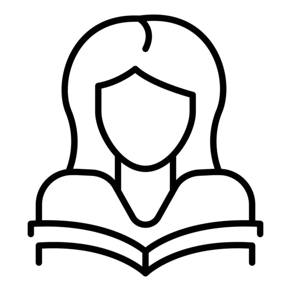 Icono de madre avatar, estilo de esquema — Vector de stock
