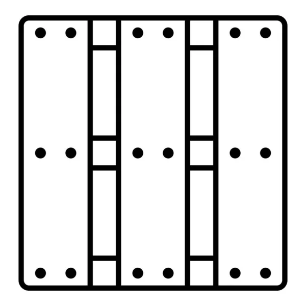 Icône de palette de chargement, style contour — Image vectorielle