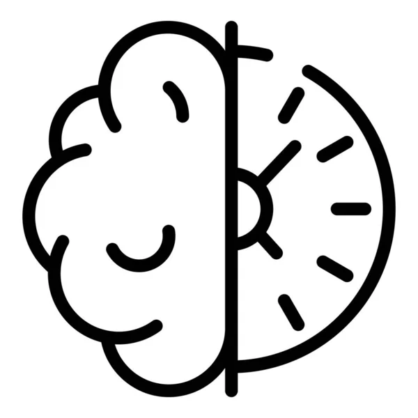 Beyin fırtınası arayışı simgesi, özet biçimi — Stok Vektör