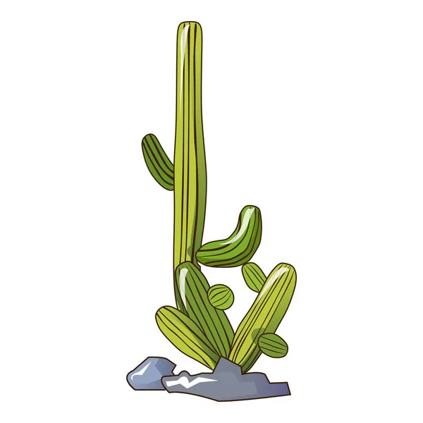 Postres icono de cactus, estilo de dibujos animados — Archivo Imágenes Vectoriales