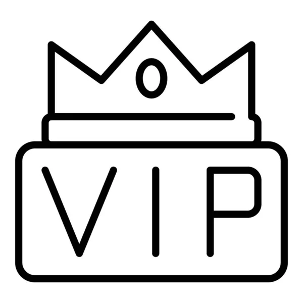 Корона на иконке VIP, набросок стиля — стоковый вектор