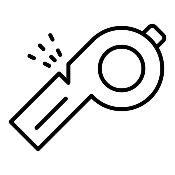 Reiner whistle icon, outline style — стоковый вектор