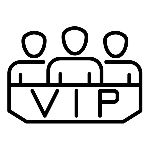 VIP Lodge icon, outline style — стоковый вектор