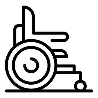 Modern tekerlekli sandalye simgesi, taslak biçimi