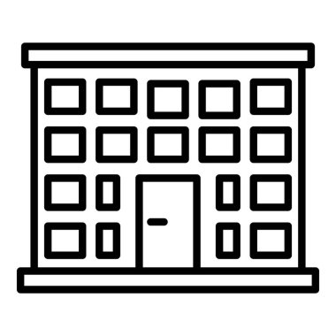 Hastane binası simgesi, taslak biçimi