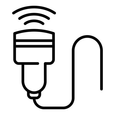 Ultrason makinesi bölüm simgesi, özet biçimi