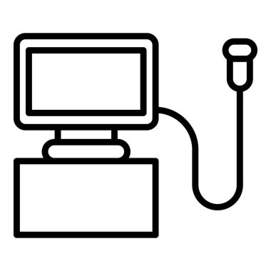 Ultrason makinesi simgesi, özet biçimi