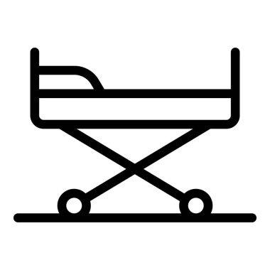 Hastane yatak ikonu, taslak biçimi